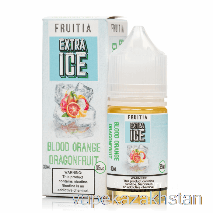 Vape Disposable Blood Orange Dragonfruit - Extra Ice - Fruitia Salts - 30mL 35mg